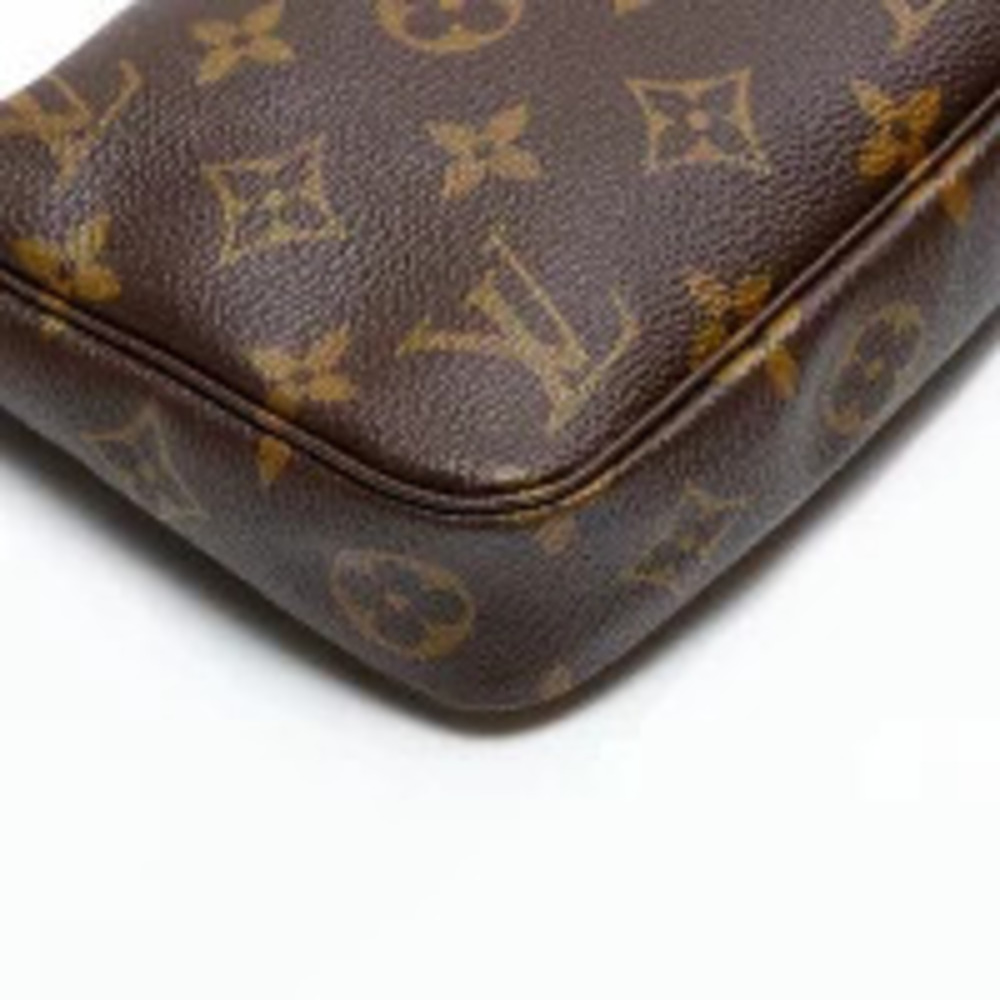 Louis Vuitton Monogram Pochette Accessoires Handbag Brown - Picture 6 of 12